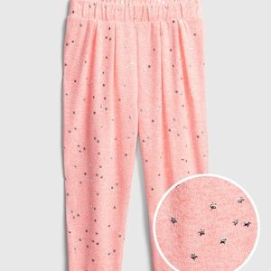 NEW Gap Softspun Print Pull-On Joggers — Pink Stars — 4T